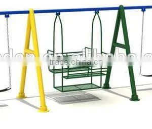 High Quality Single Two Seat Patio Swing Chair thumbnail-2