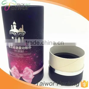 Guangzhou Taiwor Elegant Round Cardboard Gift Box for Powderpuffs thumbnail-1