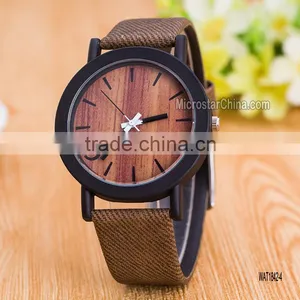 2016 Wholesale Fashion Wrist Wood Color Watch thumbnail-4