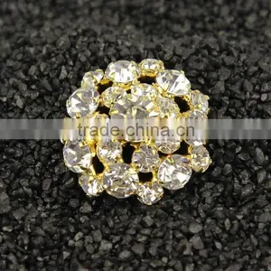 Seasofbeauty 3cm Pretty Rhinestone Button Shank Button Embellishment thumbnail-3