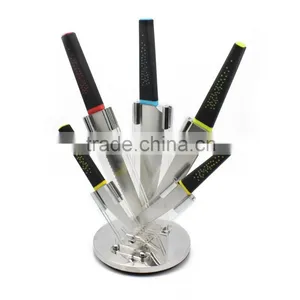 Amazon Popular Knife Set With Revolving Stand / German Steel Kitchen Knife thumbnail-1
