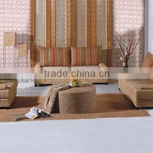 Wicker Living Room Sofa - Water Hyacinth Material thumbnail-1