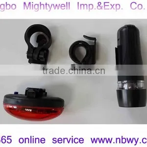 5 White LED + 5 Red LED Bicycle Safety Light Kit thumbnail-5