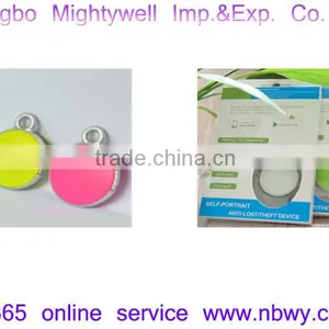 Mini Circular Anti-lost Bluetooth Device Anti-theft Alarm Keychain thumbnail-1