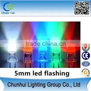 Super Bright Various Color Round 5mm Led Flashing Red Green Blue White thumbnail-1