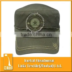 100% Cotton With Embroidery Army Hat thumbnail-1