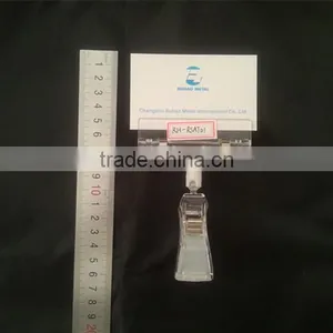 Small Size POP Store Promotion Price Tag Sign Label Clip Holder Label Card Clamp RH-RSAT01 thumbnail-1