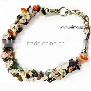 Buy Online Mix Gemstone Chips Fuse Wire Bracelet From Prime Agate Exports | Agate Jewelry For Sale thumbnail-1