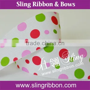 1.5 Inch 38mm Polka Dot Grosgrain Ribbon thumbnail-1