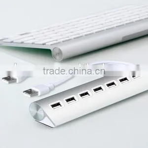 Portable Usb Por Hub Suppliers, Hi-Speed Aluminum Casing 7 Port 2.0 Usb Hub thumbnail-1