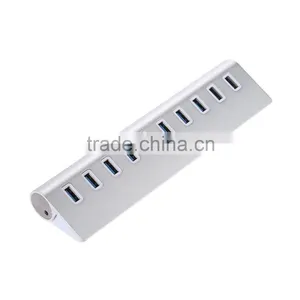Aluminum Alloy Multi 10 Port USB 3.0 HUB thumbnail-2
