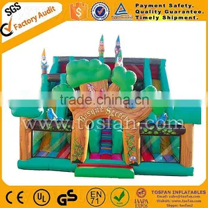 Inflatable Jungle Theme Slide Jumbo Slide A4067 thumbnail-1
