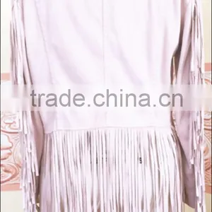 Cheap Newest Ladies and Girls Beautiful Fashion Women Irregular Fringed Suede Jacket thumbnail-6