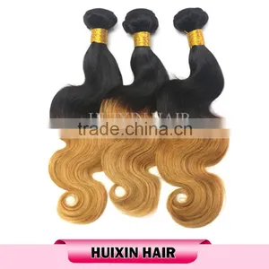 Ombre Hair Weaves Brazilian Virgin Hair Extension Ombre Remy Hair Weaves Bundles thumbnail-5