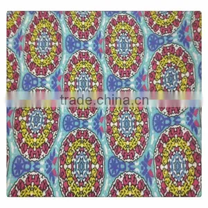 China Fashion Chiffon Africa Flower Design Printed Polyester Fabric /chiffon Fabric thumbnail-1