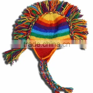 Knitted Mohawk Hat thumbnail-1