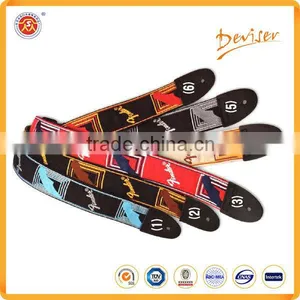 Promotional High Quality Fashion Polyester Custom Guitar Straps With Competitive Price thumbnail-1