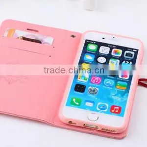 Magnetic Side Flip Book Wallet Cell Phone Case for Iphone thumbnail-3
