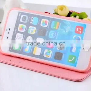 Magnetic Side Flip Book Wallet Cell Phone Case for Iphone thumbnail-4