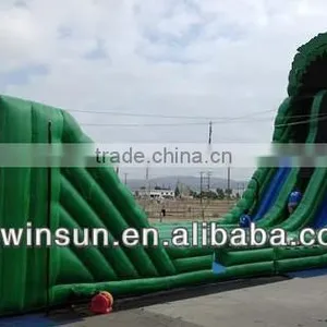 EN14960 Giant Inflatable Zip Line With Slide Obstacle thumbnail-1