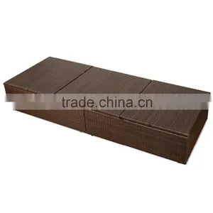 POLY RATTAN GARDEN OUTDOOR FURNITURE SUN LOUNGERS thumbnail-6