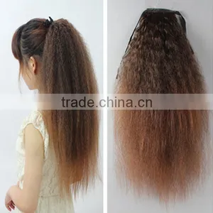 Natural Synthetic Drawstring Ponytail Hair Extension thumbnail-5