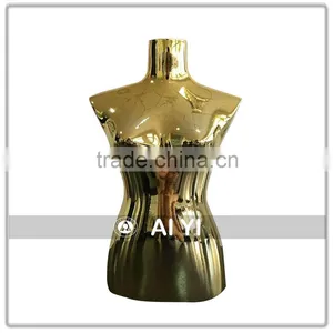 Chrome Gold Mini Mannequin Torso thumbnail-1