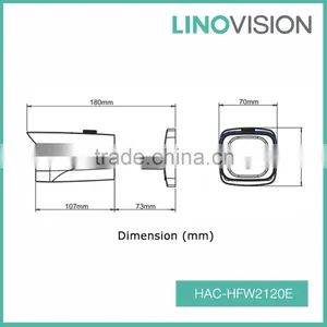 Water-proof 1.3MP 720P 40m Bullet Smart IR HDCVI Camera,Support OSD Menu thumbnail-2
