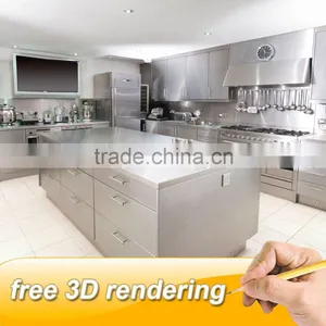Stainless Restaurant Kitchen Design Modern Kitchen Cabinets on Sale thumbnail-1