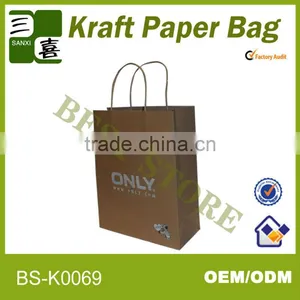 Street Plastic Handle Fan Paper Promotional Bag thumbnail-1