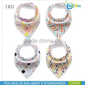 Wholesale Best Quality Bandana Drool Cotton Teething Baby Bibs thumbnail-1