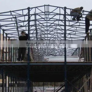 High Quality Prefab Light Metal Roof Design Structural Steel Shed thumbnail-1