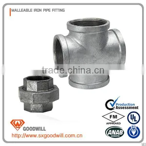 Cross Beaded Equal 90 Degree Malleable Iron Fittings thumbnail-1