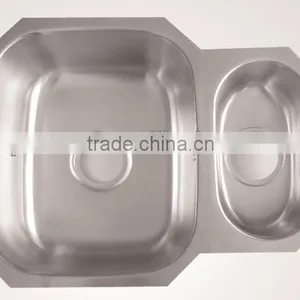 1-1/2 Bowl Undermount, Inch:23-5/8" X18". Size:600x460x200mm, Deep Press thumbnail-2