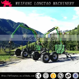 New Condition and Log Trailer With Crane With CE Approved thumbnail-6