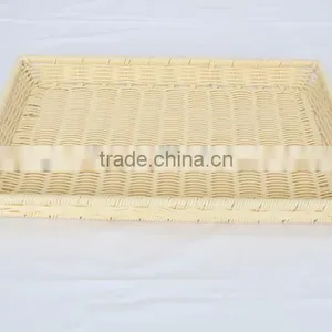 PE Rattan Woven Supermarket Kitchen Storage Food Basket Fruit Storage Equipment thumbnail-5