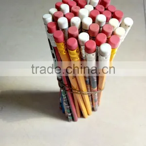 Wholesale Black Lead Wooden Pencils With Erasers thumbnail-1
