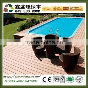 Eco-friendly Terrace Composite Solid Decking Swimming Pool Anti-slip Wpc Decking thumbnail-1