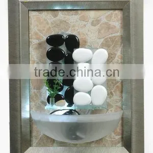 Wall-mounted Water Fountain With Led Light for Home Decoration thumbnail-1