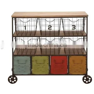 Industrial Kitchen Metal Storage Cart thumbnail-1