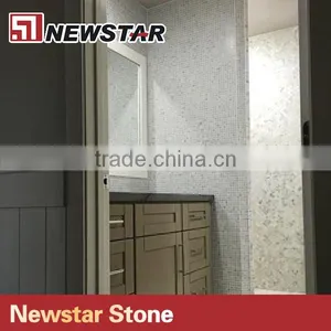 Newstar White Marble Honed Bathroom Backsplash Shower Walls Tile Mosaic thumbnail-6