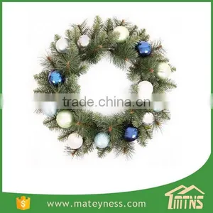 Moss Ball Mixed Pine Artificial Christmas Wreath Decorative thumbnail-5