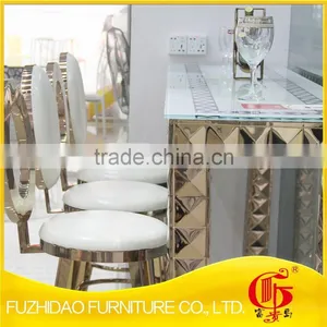 Hot Sale Stainless Steel Gold Bar Chair for Cafe thumbnail-4