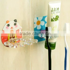 Q058 Creative Cartoon Style Suction Wall Toothbrush Holder thumbnail-1