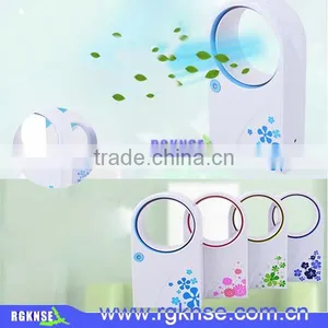 RGKNSE Dual-use Hand Held USB Battery Mini No Leaves Fan Air Conditioning Fan thumbnail-1