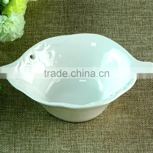 Wholesale White Chinese Decorative Porcelain Plates Serving Dishes thumbnail-1