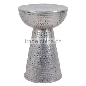 Hammered Brass Side Table thumbnail-3
