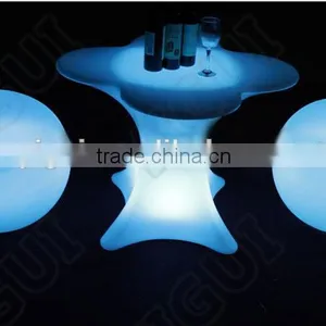 Modern Glass Wood Led Lighted Bar Counter Tables/Night Club /Outdoor Moma LED Medium Bar Table thumbnail-3