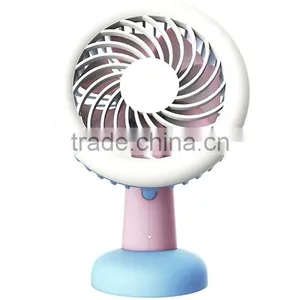 Pocket LED Light Fan Personal Table Light Fan With Built-in Battery thumbnail-1