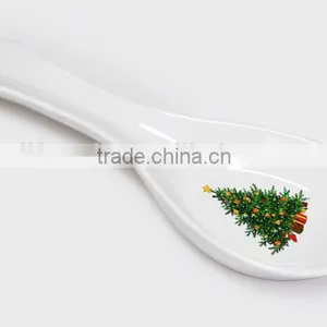 Wholesale Promotional Ceramic Fashionable Spoon Rest With Decal Printing thumbnail-5